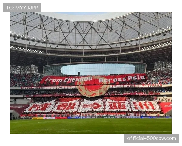 决赛现场球迷展示巨大TIFO，纪念已故足坛传奇